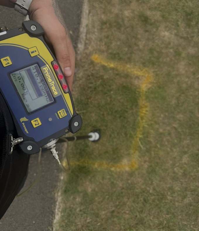HUBB Group engineer conducting non-destructive leak detection in Maidstone